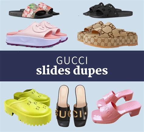 gucci rubber slides fake ebay|gucci rubber slide dupes.